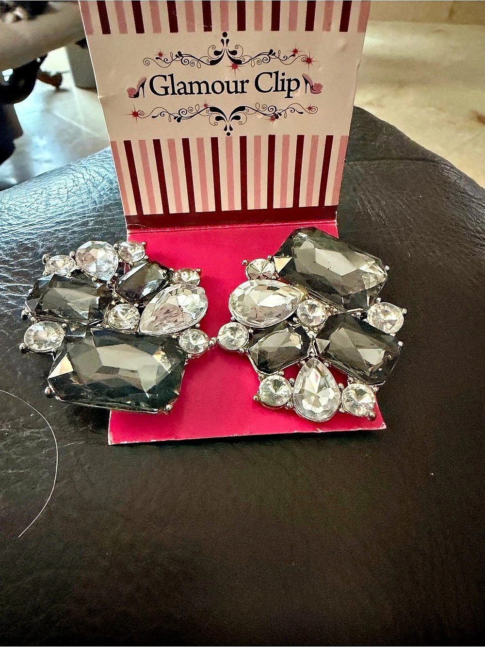 Glamour Clips Multi-Purpose Rhinestone Accents for Shoes, Bags, Hats, Unused